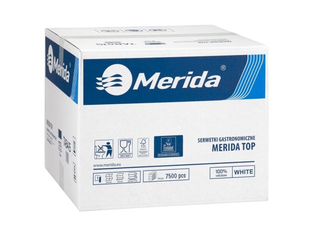 GASTRONOMIC NAPKINS 24 CM X 15.5 CM, CARTON 7500 PCS (30 PACKS OF 250 PCS), ECOLABEL